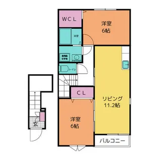 ベルウッド 泉 Ⅰ【2階】の間取り