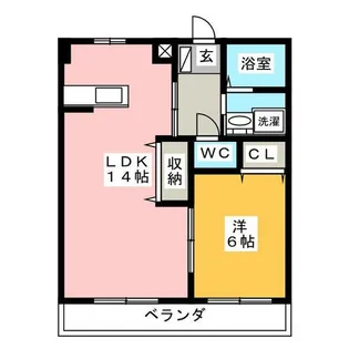 リヴァージュ B【1階】の間取り