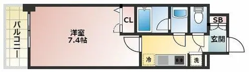アーバネックス大阪城WEST【15階】の間取り