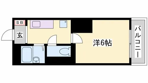 アートハイツ田寺【205号室】の間取り