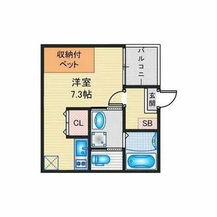 ハーモニーテラス高道町V【1階】の間取り