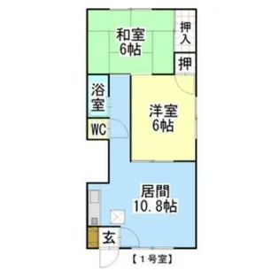 TreeVillage芸術の森(旧常盤マンション)【2階】の間取り