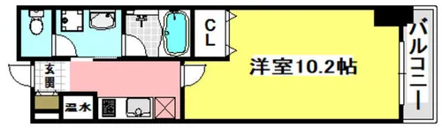 アイ・ウエスト茨木【2階】の間取り