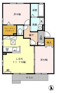 プルミエ B棟【1階】の間取り