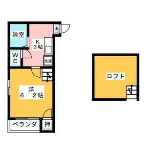 Loft2本陣【1階】の間取り