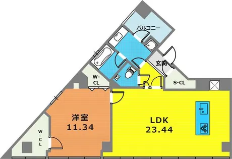 Villa Yua【301号室】の間取り