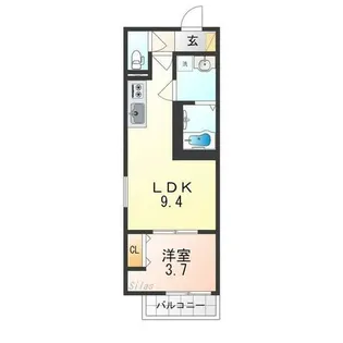 BADGE YATA【1階】の間取り