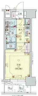 プレサンス難波インフィニティ【4階】の間取り