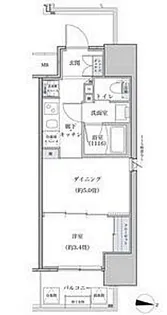 パークアクシス名古屋山王橋【15階】の間取り
