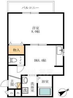 ヘーベル姫松【2階】の間取り