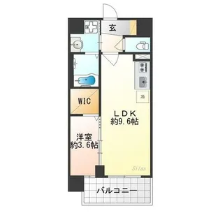 ソルテラス京都JUJO薫【6階】の間取り