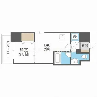 イグレック南本町【4階】の間取り