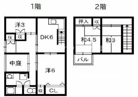 大阪府寝屋川市秦町【一戸建】の間取り