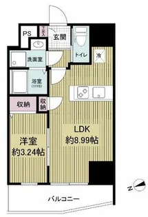 ARTIZA西長堀【8階】の間取り