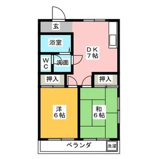 サンセット22【1階】の間取り