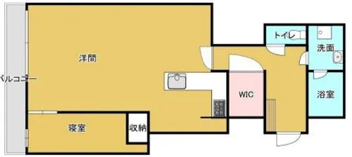 シティタワー堀江【4階】の間取り