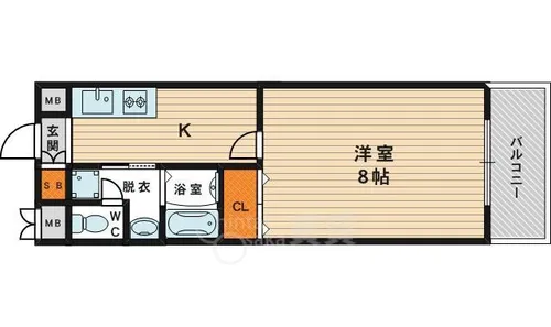 ヒーズ【5階】の間取り