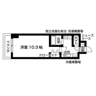 WELLコート山手【10階】の間取り