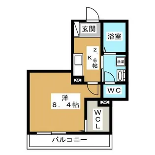 シャーメゾン清流荘【1階】の間取り