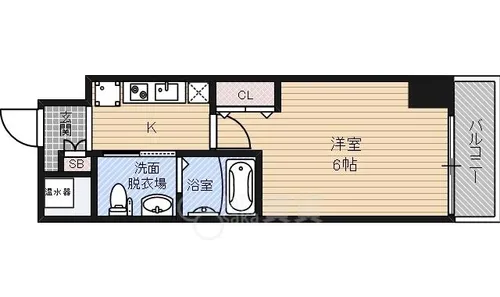 CITY PAL FUKAEBASHI【5階】の間取り