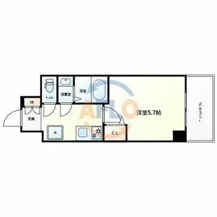 Le-Bear天王寺東【4階】の間取り