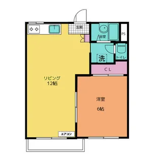 フォレストタウン A棟【2階】の間取り