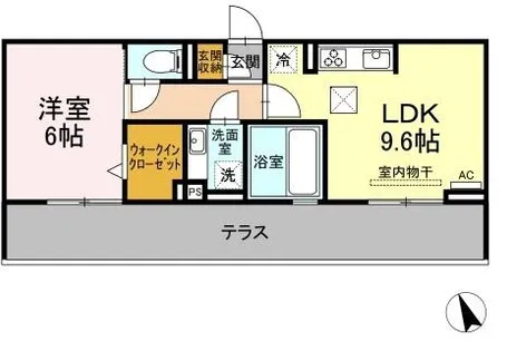 リンドベルク【1階】の間取り