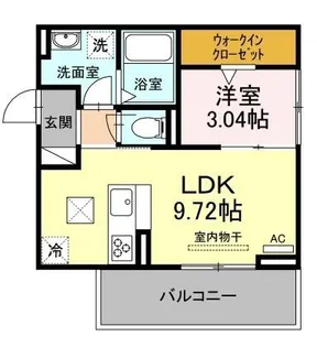 エスペランサ旭A棟【1階】の間取り