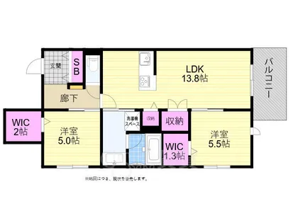 メゾンベール難波【3階】の間取り