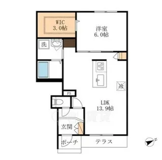 グレース晴明丘【1階】の間取り