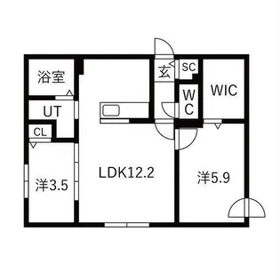 サクランシェ宮の沢【2階】の間取り
