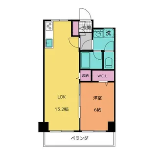 ハイライク栄ハイツ【8階】の間取り