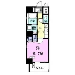 ラタン【2階】の間取り