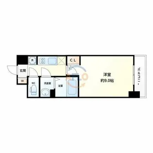 PHOENIX新大阪【9階】の間取り