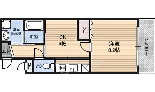 フォレストメゾン【201号室】の間取り