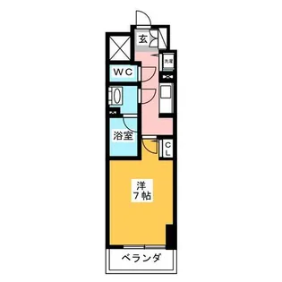 1Kの間取り画像