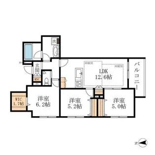 HEBEL MAISON 徳川園【201号室】の間取り