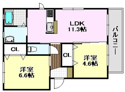 ブライトン ベルⅡ【1階】の間取り