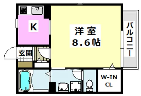 Pony Heim【201号室】の間取り