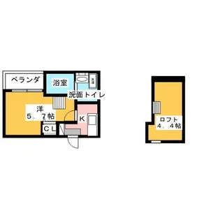 レガーロ中小田井【2階】の間取り