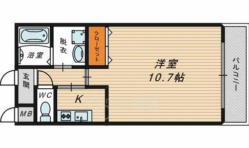フォレストメゾン【103号室】の間取り