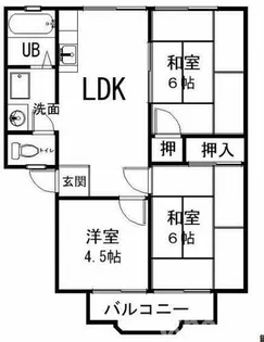 谷川ハイツ【2階】の間取り