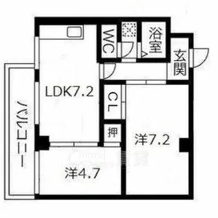 エルパラッツォ京橋【3階】の間取り