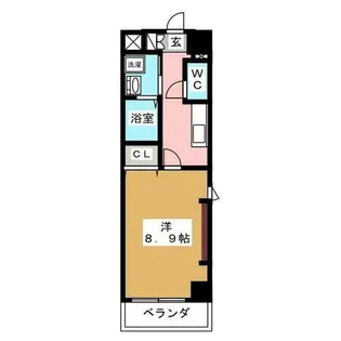 ウイステリア名城【3階】の間取り