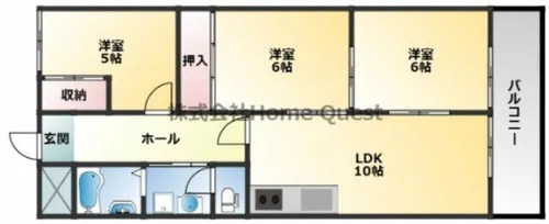 グランドシャトータカオ恩智【1階】の間取り