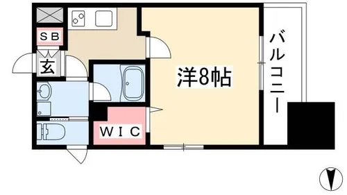 SDコート金山【1105号室】の間取り