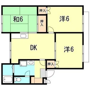グリーンライフ池田【1階】の間取り