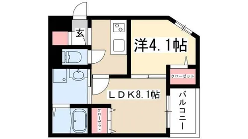 ベルフォート新瑞橋【301号室】の間取り