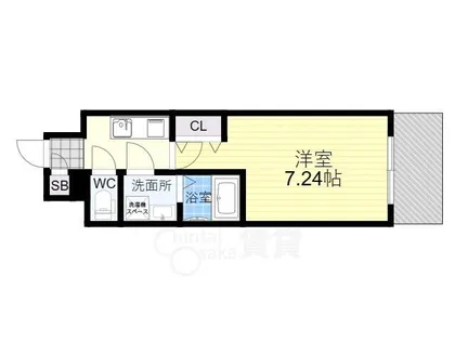 GROOVE今福鶴見【7階】の間取り