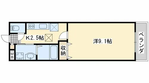 ラァマテラス【2階】の間取り